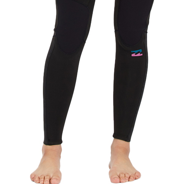 2022 Billabong Womens Synergy 5/4mm Back Zip Wetsuit C45G52 - Black Palms
